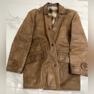 Tan Leather Men's Jacket